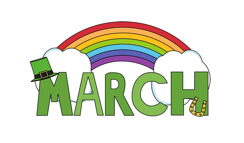 March 2021 Calendars & Menus