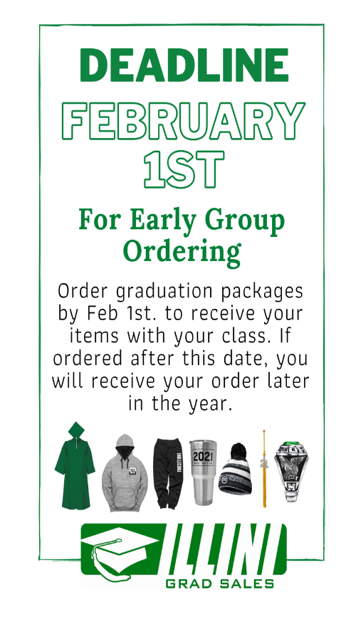 Heritage Class of 2021 - Illini Grad Sales Approaching Deadline