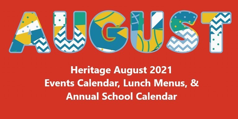 menu calendar august